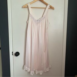 Vintage French Maid Slip Dress Nightgown Robe Set